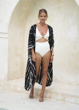 Load image into Gallery viewer, KIMONO midi | black & white sands